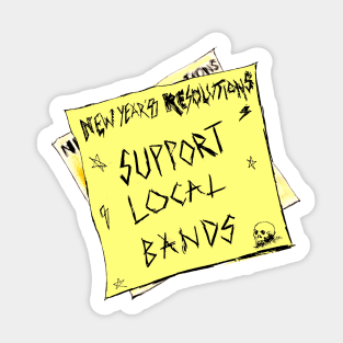 Support Local Bands Sticker